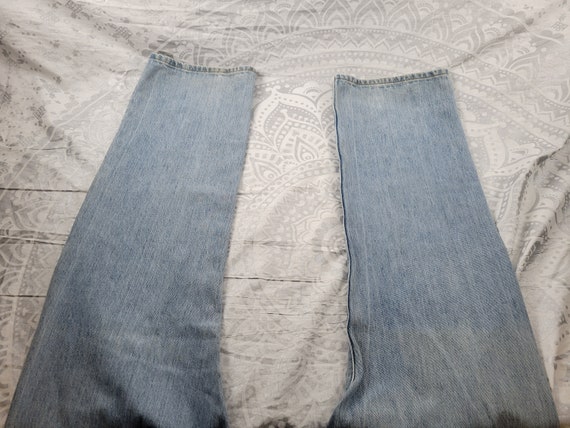 Vtg 90s Y2K LEVIS 501 jeans 40 x 32 semi distress… - image 5