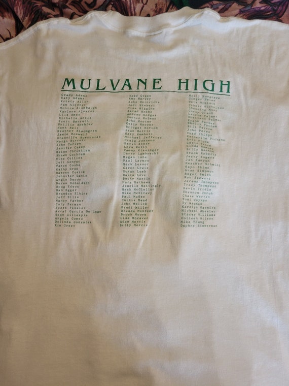 Vtg 80s 1989 Mulvane High Seniors soft tee large … - image 4
