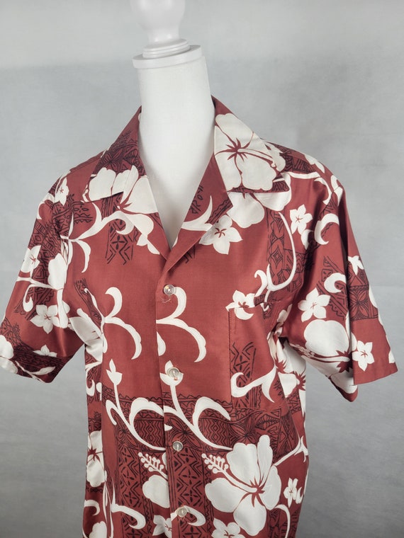 Vtg 1970s Hilo Hattie's Hawaiian print men's shir… - image 2