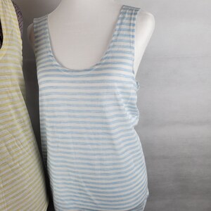 Two for 20 vtg 1970s striped Tank Tops medium As-Is image 6