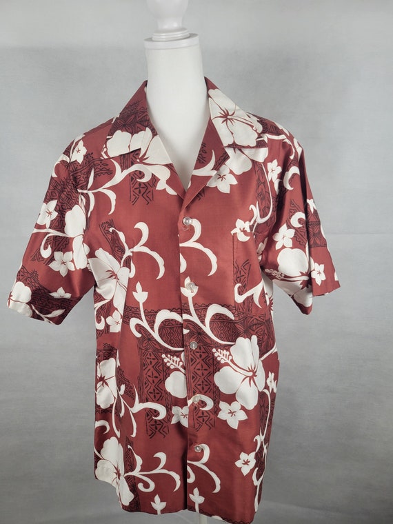 Vtg 1970s Hilo Hattie's Hawaiian print men's shir… - image 1