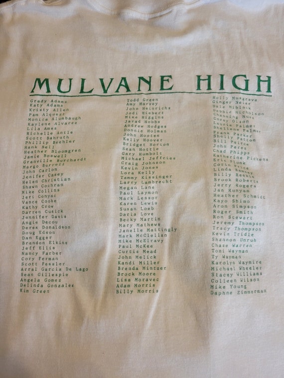 Vtg 80s 1989 Mulvane High Seniors soft tee large … - image 3