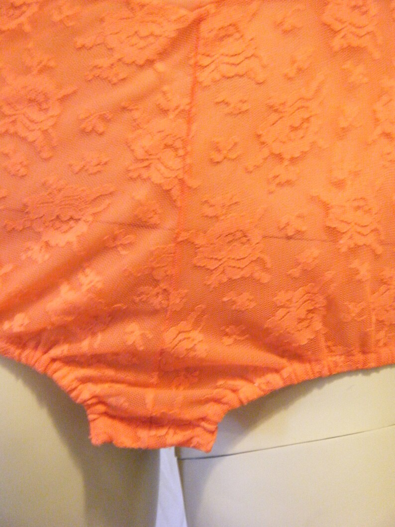 Vtg 1960s Chiffon and Lace see through Body suit with Peekaboo bodice Small image 8
