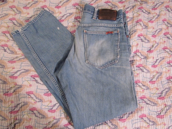 Vtg 1970s 80s Ranchcraft distressed Blue Jeans rep