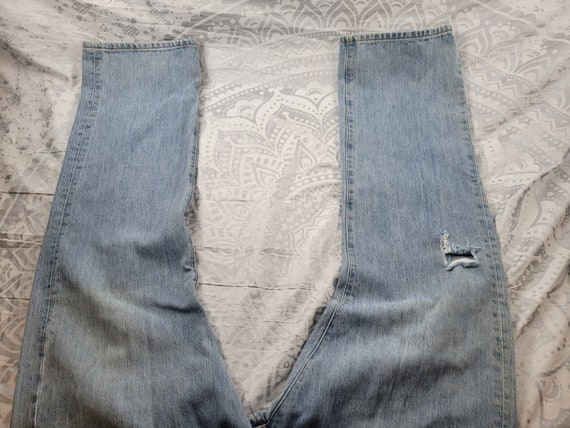 Vtg 90s Y2K LEVIS 501 jeans 40 x 32 semi distress… - image 9