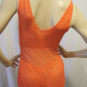 Vtg 1960s Chiffon and Lace see through Body suit with Peekaboo bodice Small image 5