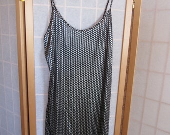 Vtg 1990s Slinky Metallic dot Teddie Nightie Small Medium