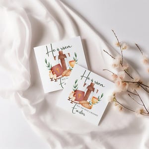 Jesus Easter Gift Tag Bundle, Easter Basket Tags, Printable Christian ...