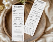 Book Review Bookmark: Printable Reading Journal (PNG, PDF)
