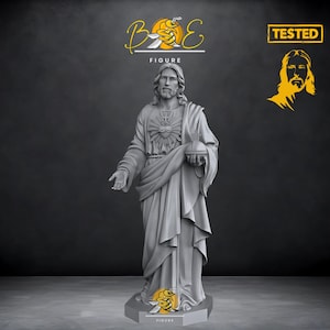 STL-bestand Jezus Christus-figuur, 3D-printerdiorama (digitale download)