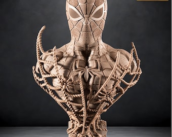 MARVEL - Spiderman Bust  3D Printable Figure STL File – Diorama (Digital Download)