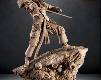 Jack Sparrow STL File: 3D Print Model (Digital Download)