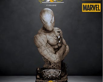 Spiderman Bust STL File – High-Quality 3D Printing Model (Digital Download)