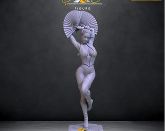 Kitana Statue STL File - Mortal Kombat 3D Printing (Digital Download)