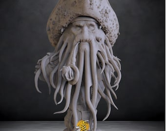 Davy Jones Bust 3D Printable STL File