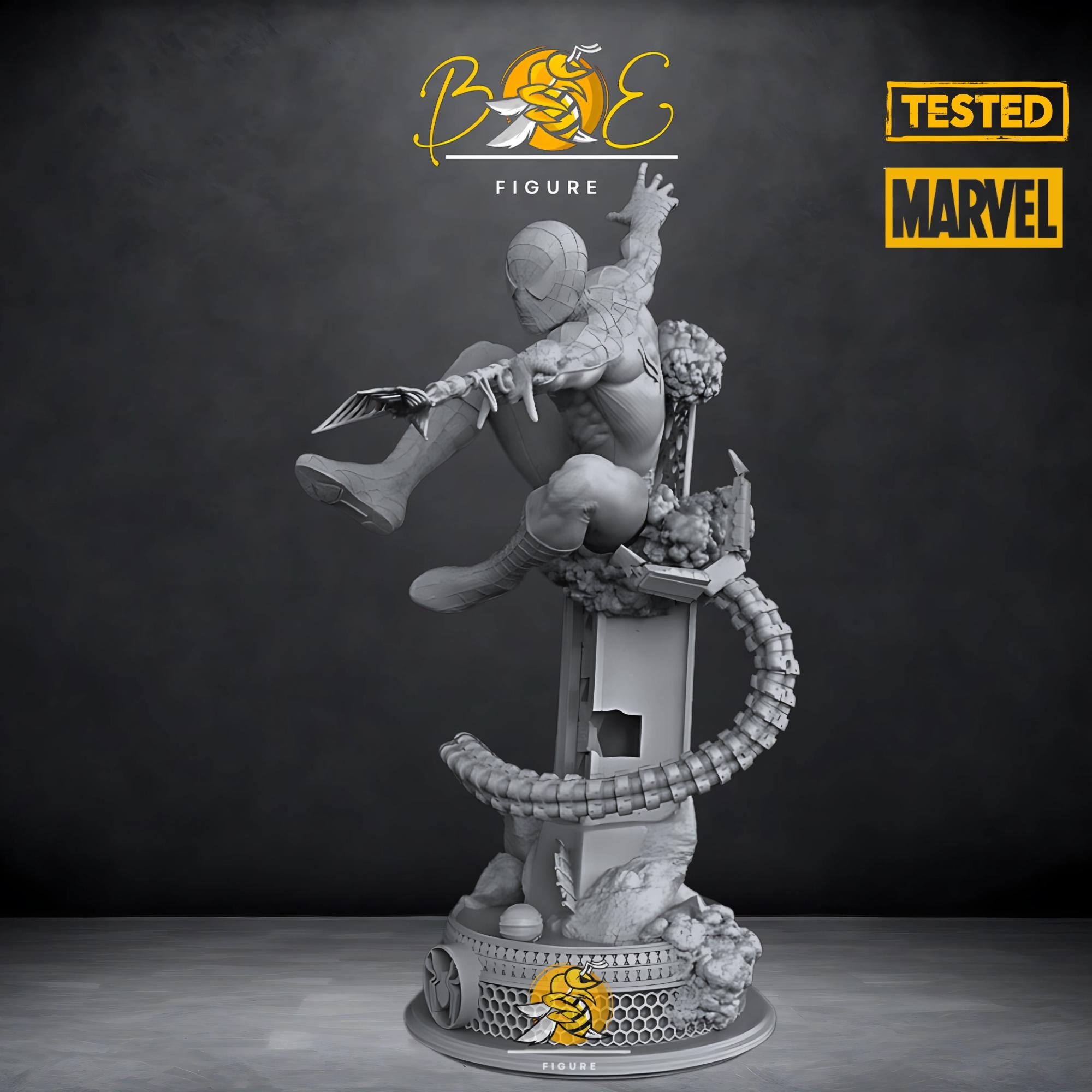 Spiderman Statue STL File - Etsy