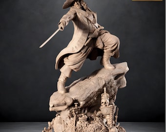 Hector Barbossa  3D Printable Figure STL File – Diorama (Digital Download)