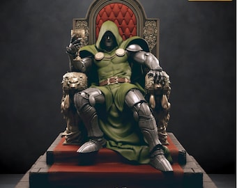 MARVEL - Dr Doom  3D Printable Figure STL File – Diorama (Digital Download)