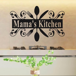 Personalized Kitchen Metal Sign,Custom Sign for Kitchen,Kitchen Name Sign,Kitchen Wall Art,Kitchen Dining Room Decor,Metal Kitchen Gifts