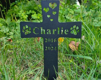 カスタムメタルペットメモリアルガーデンステーク、パーソナライズされ