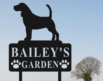 Benutzerdefinierte Hund Gedenkpfahl, personalisiertes Hundegartenschild, Hund Grabstein, Haustier Gartenpfahl, Gartennamenschild, Metall Gartendekor, Haustier Verlust Geschenk