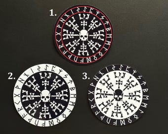 Nordic Mythology Sticker, Viking, Norse Runes, Icelandic Protection Symbol “Helm of Awe”