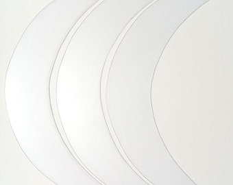 Plastic Hat Brim Stiffener for Crochet or Knit Hats (3 or 6 Pcs)