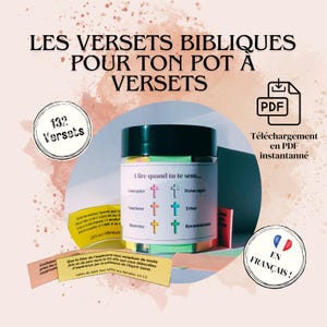 Catholic Bible Verses PDF File for Verse Jar [FRENCH]