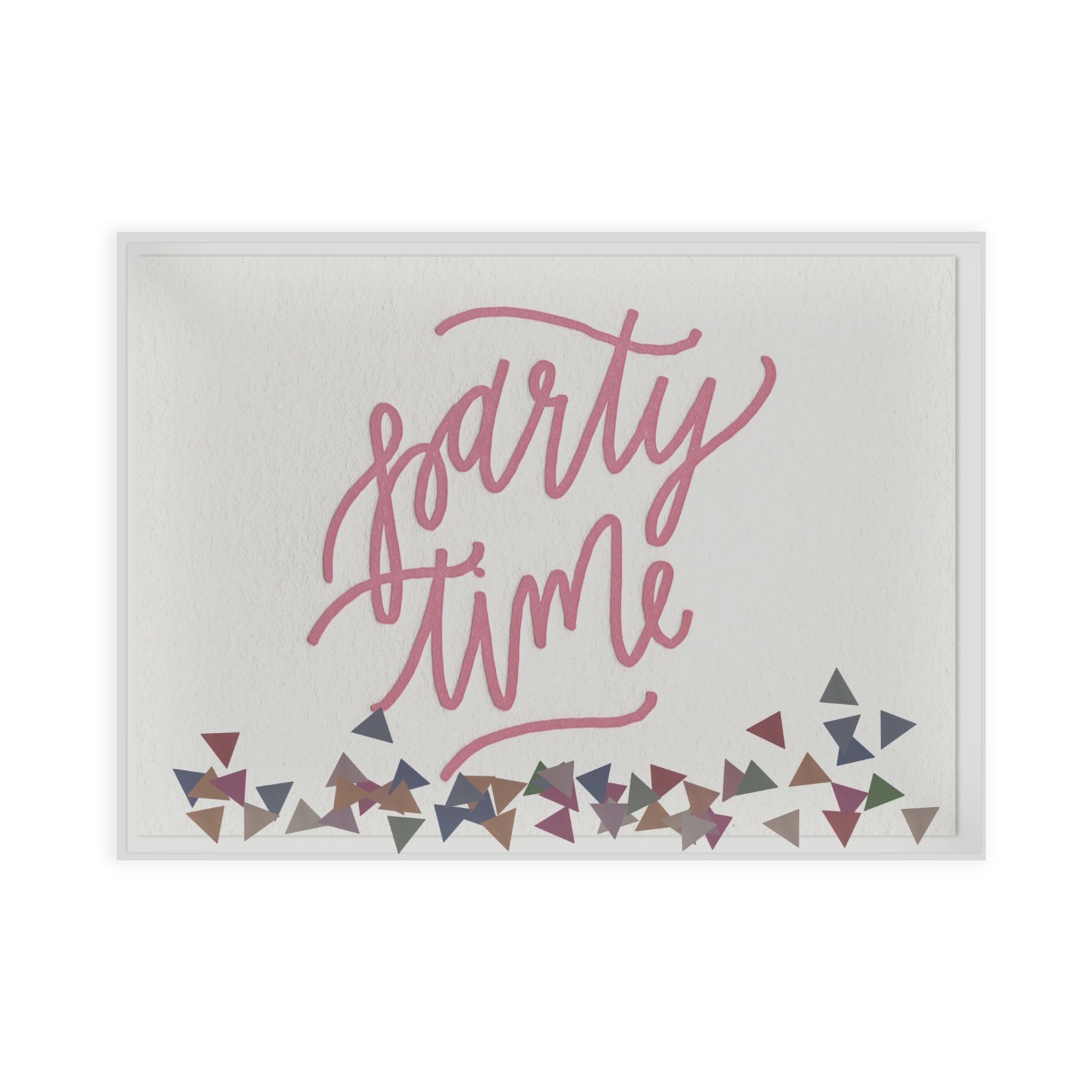 Confetti Party Time letterpress card Etsy