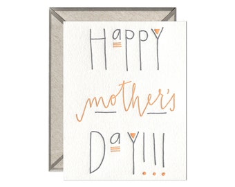 Happy Mother's Day letterpress card