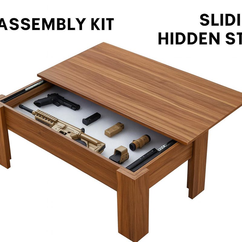 Secret Table Hidden Compartment - Etsy