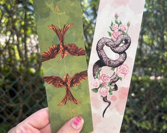 Rebellion & Roses Bookmarks | Handmade | Dystopian Fantasy