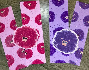 Pygmy Puff Bookmark & Sticker Set | Magical Creature Gift