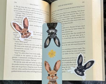 Bunny Bookmark & Sticker Set: Spring Easter Gift