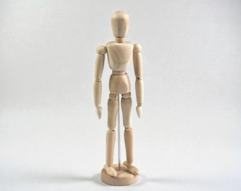 Poseable Wooden Artist Mannequin • 20cm Sketching Model