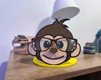Soporte para gafas con forma de mono 3D - Organizador de gafas