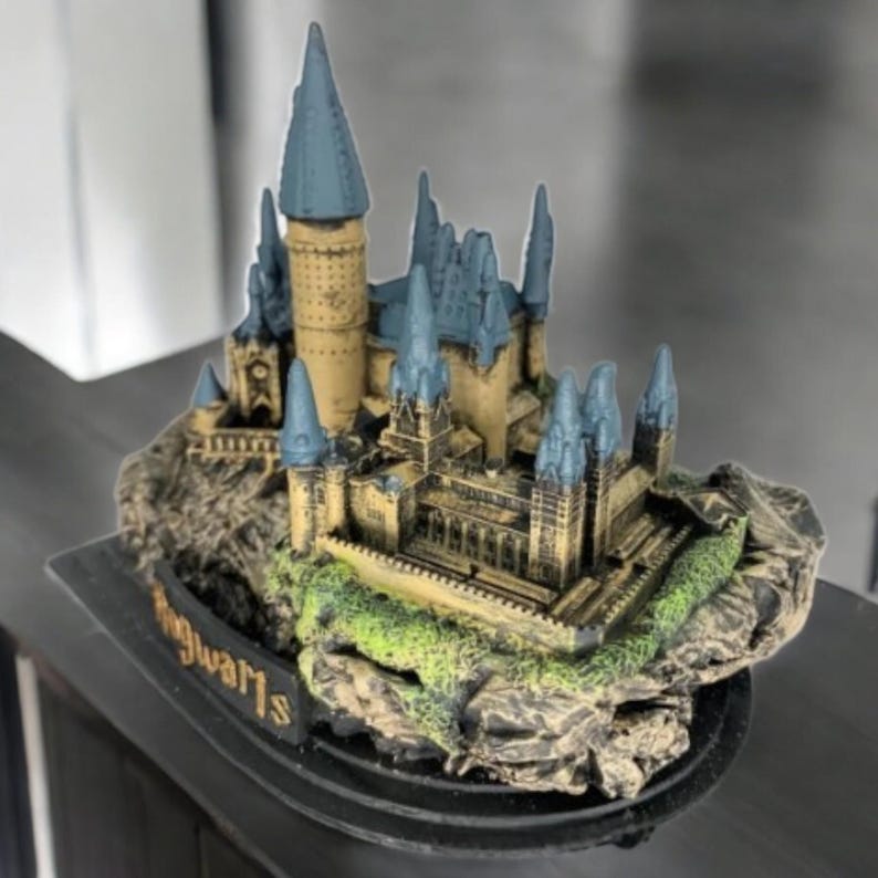Castle Wizard Pvc 3D Castle Figurine, School of Witchcraft and Wizardry, Gift Figure - Etsy