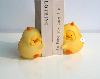Figuras de patos abrazados, decoración para el rincón del café, regalo para amantes de los animales