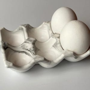 6-Piece Egg Handcrafted Cup Marble Pattern