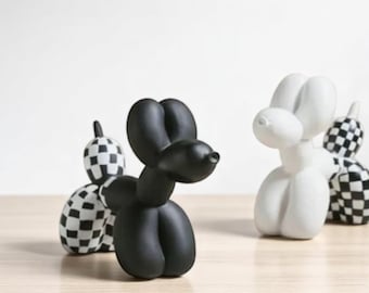 Mini ballonghundfigur: Modern popkonst-skrivbordsdekoration