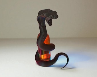 Cobra Snake Wine Bottle Holder: Unique Serpent Wine Rack