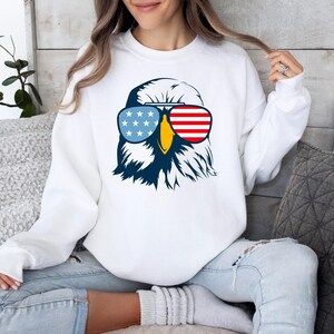 USA Eagle Sweatshirt, USA Flag Sweatshirt, United States of America Sweatshirt, Big USA Sweatshirt, 4th of July Sweatshirt