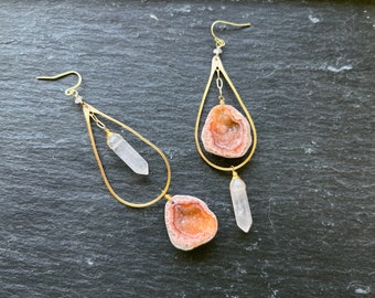 Aerwyna Geode Earrings