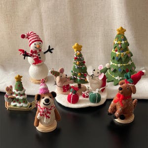 Christmas decorative ornaments / handmade felt ornaments / sleigh / Christmas ornaments / Christmas tree decorations / special gifts