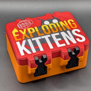 Exploding Kittens  Card Case - Durable Plastic Travel Protection