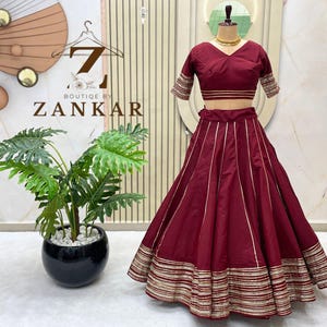 Navratri Lehenga Festival Wear Garba Chaniya Choli for Garba Gotta Lace Vintage Sequence Lace Work Garba Dress Ghagra choli Readymade Dress