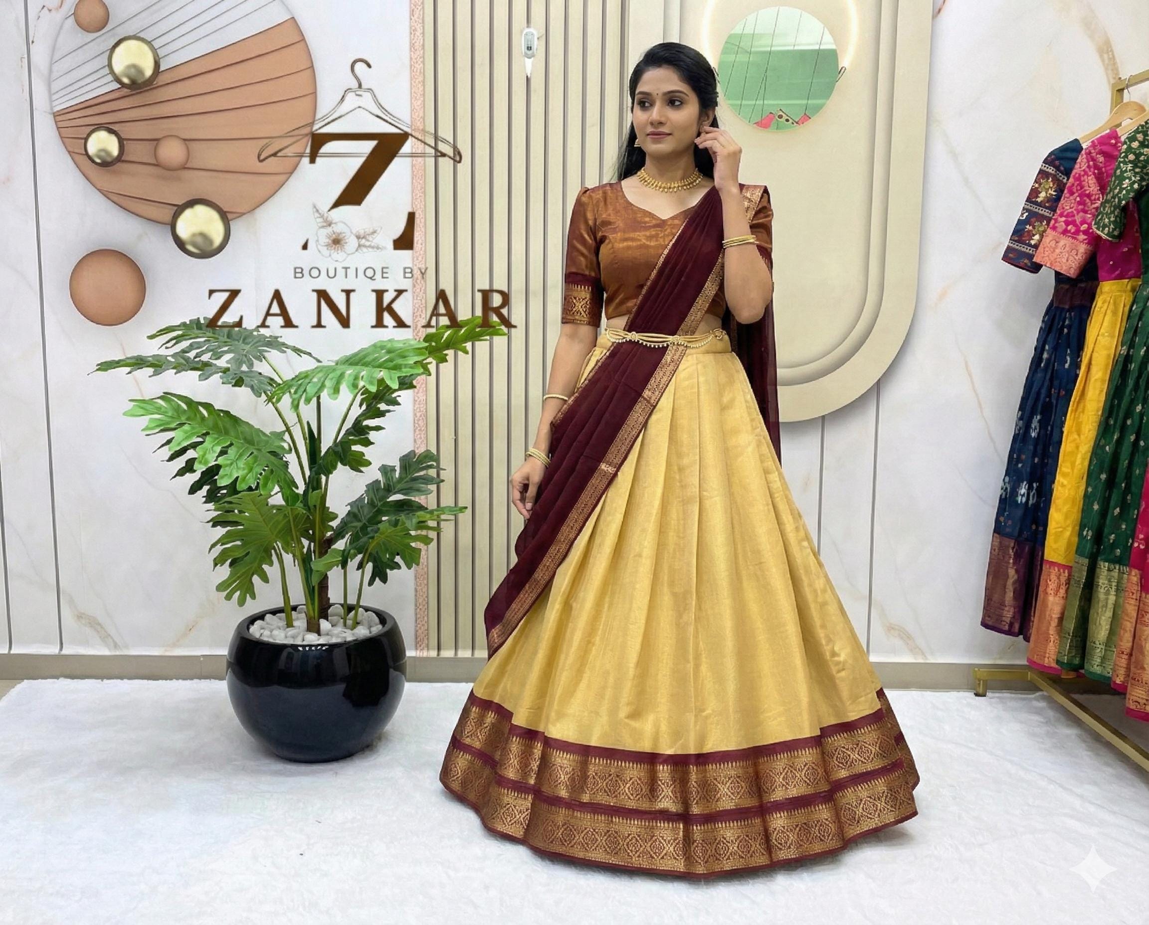 Gold Maroon Dress - Etsy