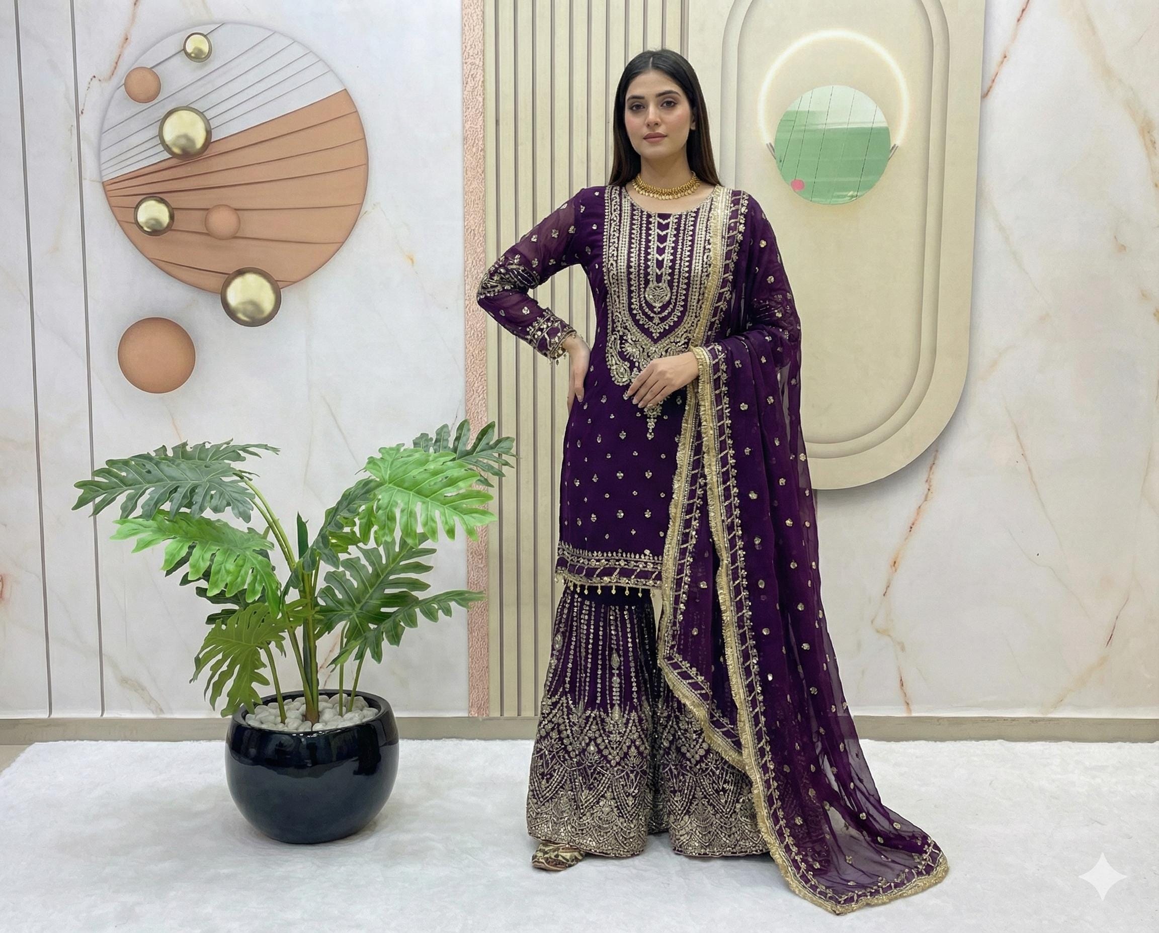 Plus Size Gharara - Etsy