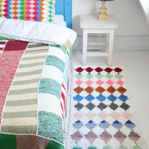 Woodwoolstool Harlequin Rug Pattern Etsy