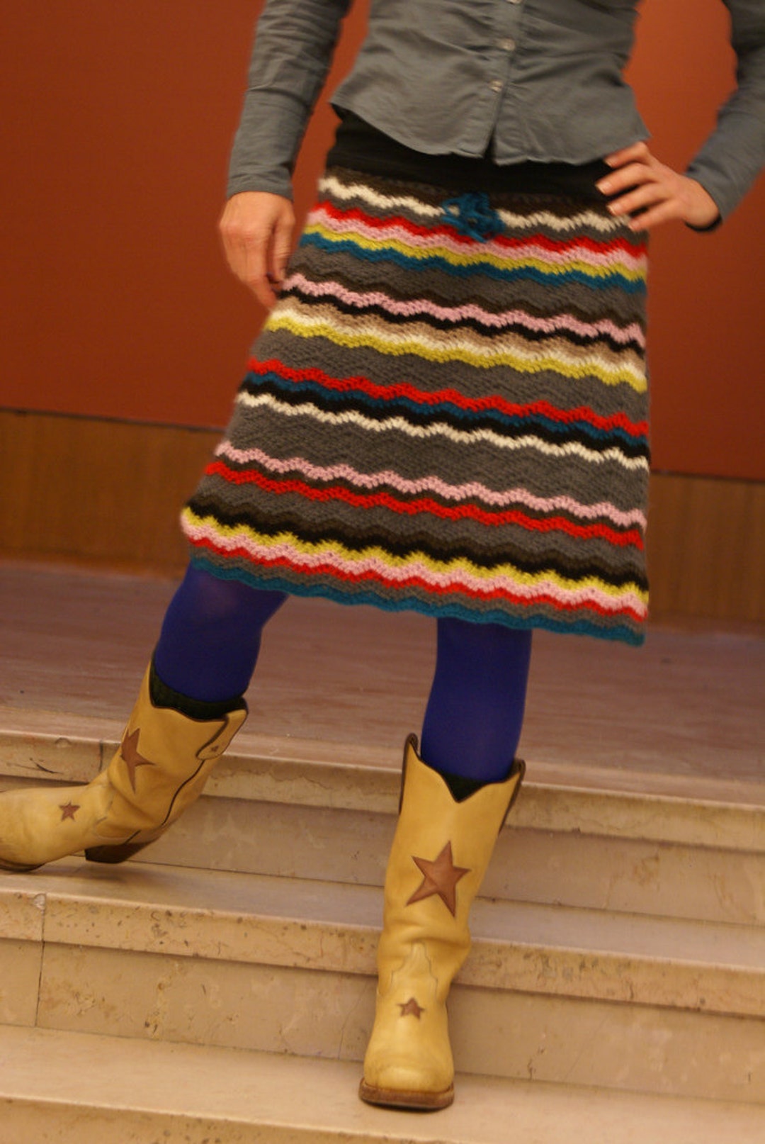 Crochet Pattern Midi Skirt Pattern (dutch and English Version) Etsy